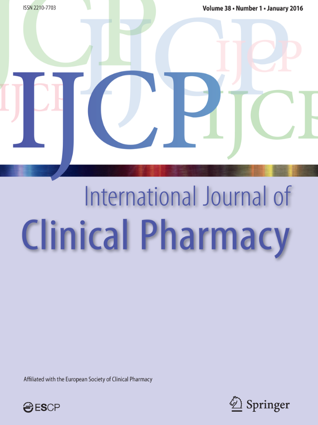 Hot off the press, Updated Clinical Pharmacy definition - ESCP