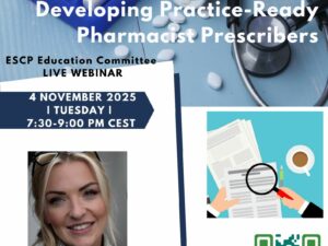 4 November 2025: Webinar on Developing Practice-Ready Pharmacist Prescribers