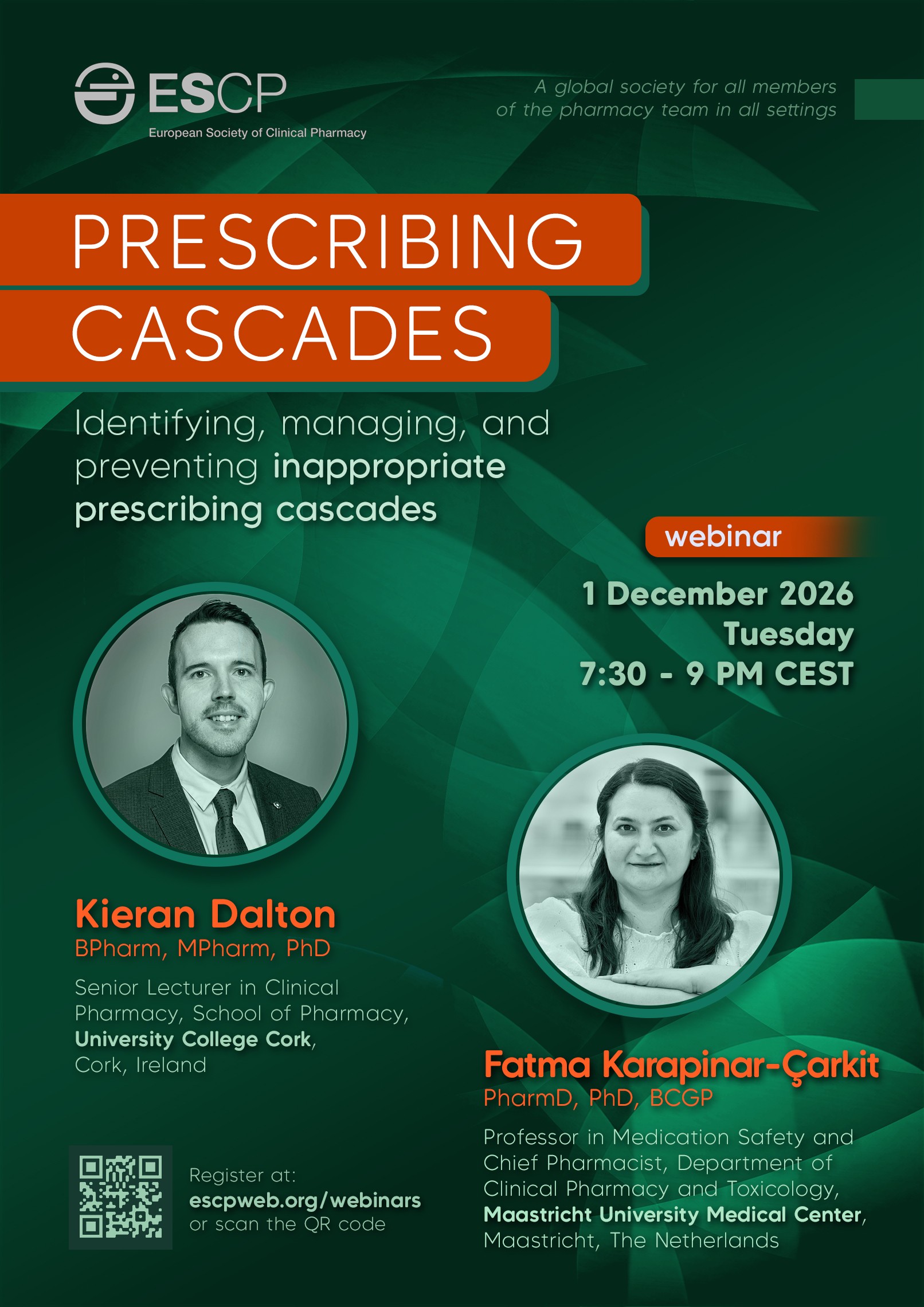 1 December 2026: Webinar on Prescribing Cascades - Identifying, managing, and preventing inappropriate prescribing cascades